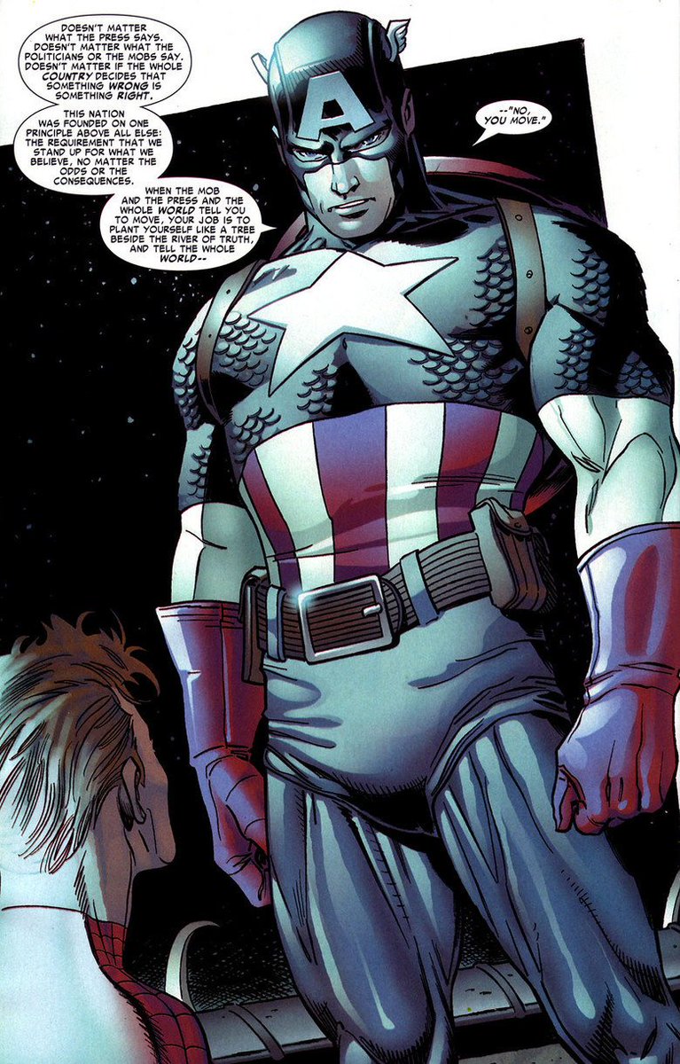 Shakespeare9753's tweet photo. This is why Cap is so cool. Too many anti-heroes these days, not enough hero-heroes! https://t.co/Kg7sAychXC