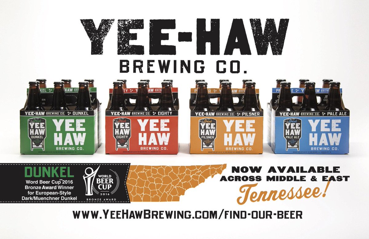 We are very excited to welcome <a href="/YeeHawBrewing/">Yee-Haw Brewing Co.</a> to the <a href="/tncraftbeermag/">TNCraftBeerMagazine</a> family! #tnbeer #drinklocal #yeehaw