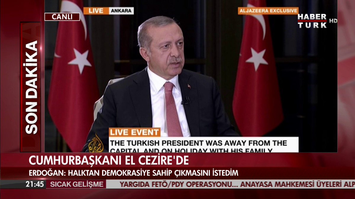 Haberturk's tweet photo. Erdoğan: Demokratik parlamenter sistemden hiçbir zaman uzaklaşmayacağız https://t.co/FCic11KlAt https://t.co/VzQhmE7isw