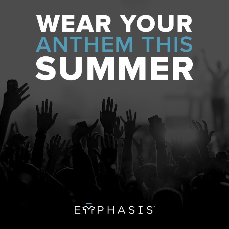 emphasisbrand's tweet image. What's your anthem of the summer? Make it official in print emphasis.is