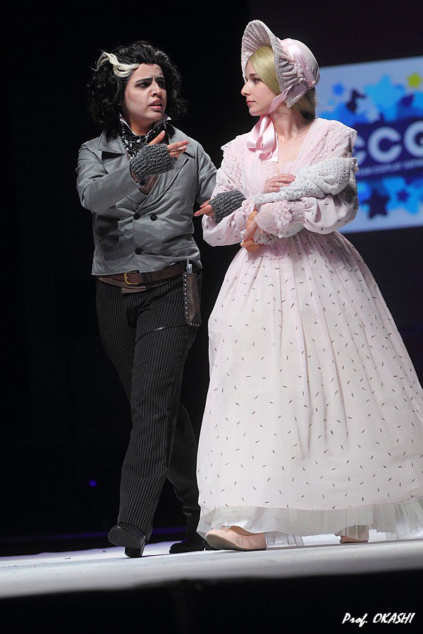 Prof_OKASHI's tweet photo. ECG - Portugal team : Benjamin Barker, Lucy Barker (#SweeneyTodd) #cosplay #japanexpo https://t.co/Z99igAxDMN https://t.co/4s5QtbefSR
