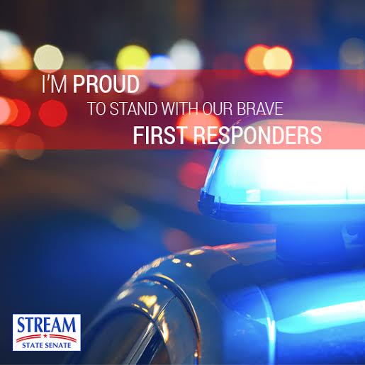 teamrickstream's tweet image. I'm proud to have the support of our first responders. As Senator I'll work to ensure the safety of our communities.