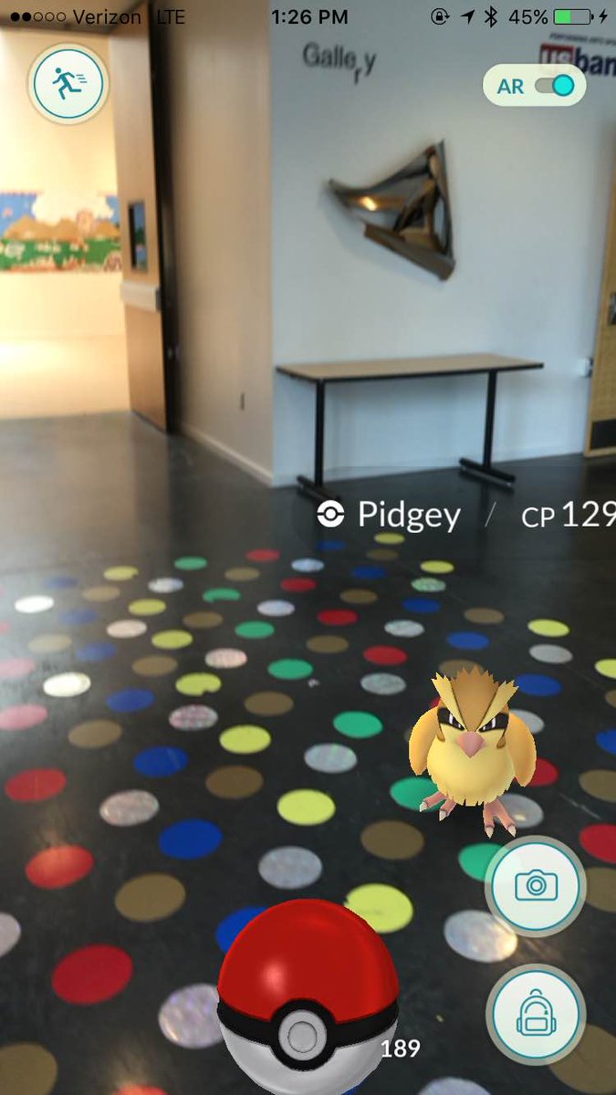 LawrenceArtsCtr's tweet image. Time to get out of the heat, Pokemon catchers... Pidgey is heading in the gallery for some art appreciation.