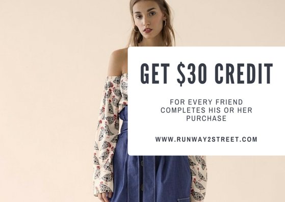 runway2street1's tweet photo. Invite #friends to GET extra 30$ credits at β‘οΈ#Runway2Street.com
The more you share, the more you earn!πΊ #ShopR2S https://t.co/MmtyUhA4hN