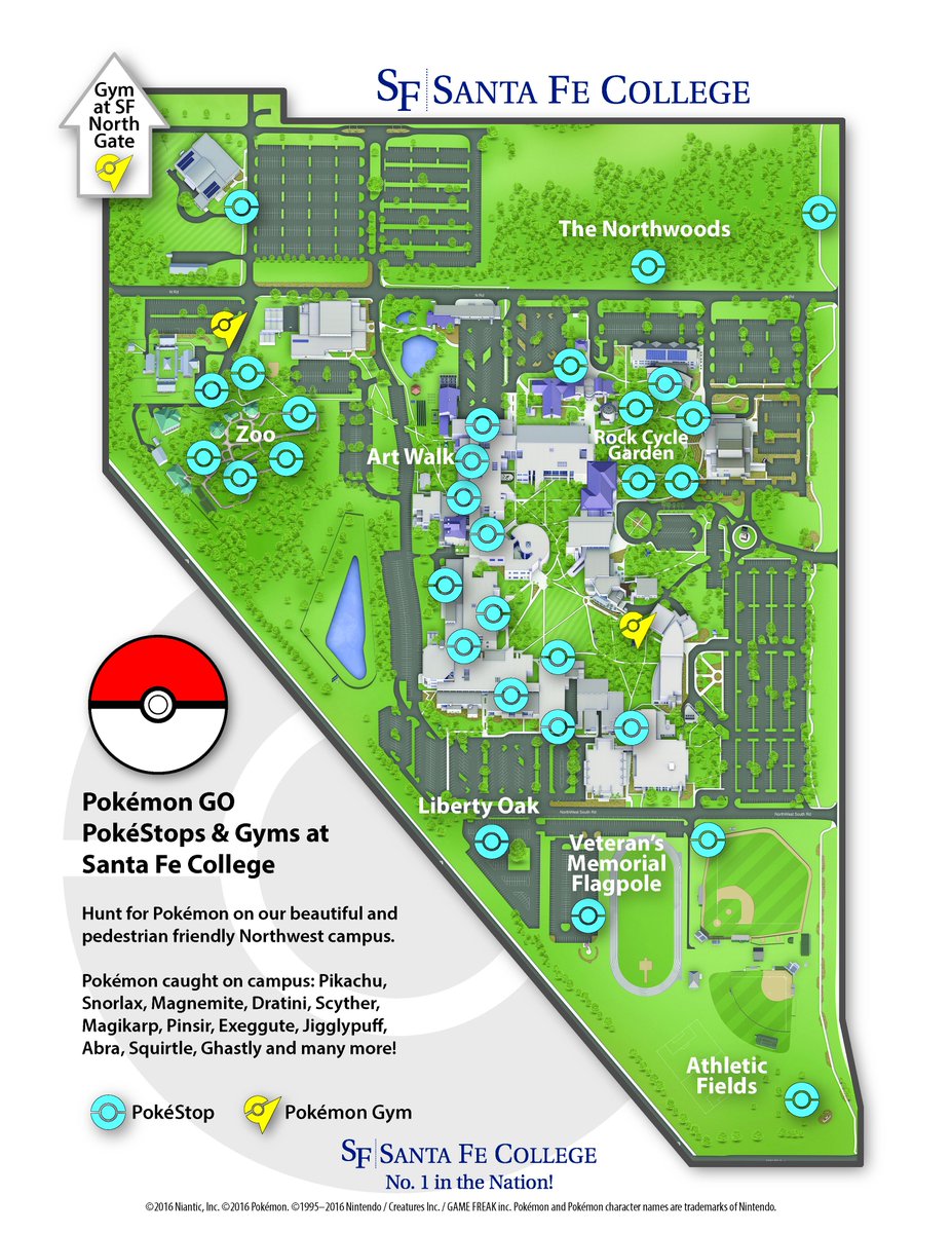 santa fe college campus map Santa Fe College On Twitter Northwest Campus Is A Pokemon Go santa fe college campus map