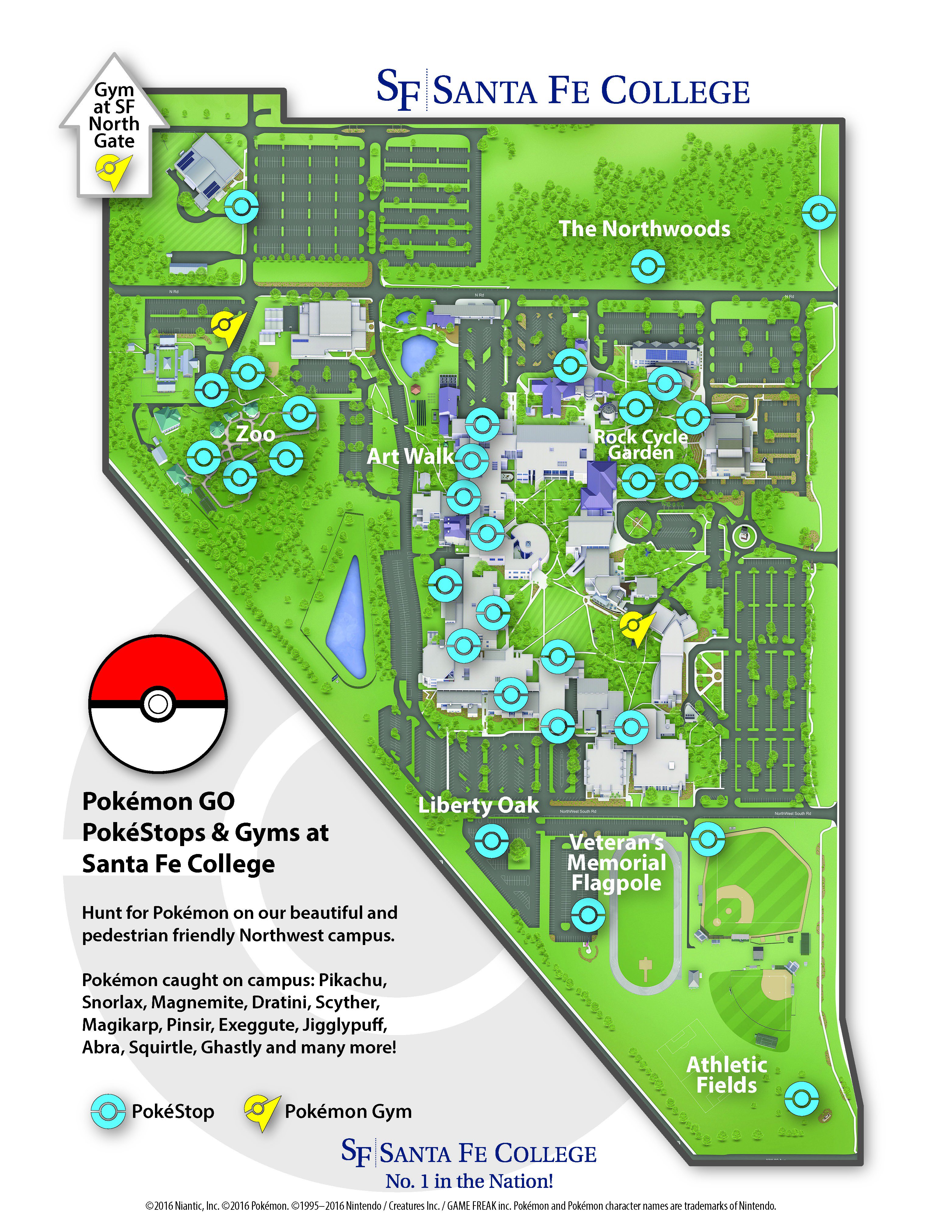 Santa Fe College Map Northwest Campus Santa Fe College On Twitter: "Northwest Campus Is A Pokemon-Go Hotspot!  Download Our Pokestops @ Sf Map. #Gottacatchemall! Https://T.co/Yg3Pntopfx  Https://T.co/Tnzcewus4D" / Twitter