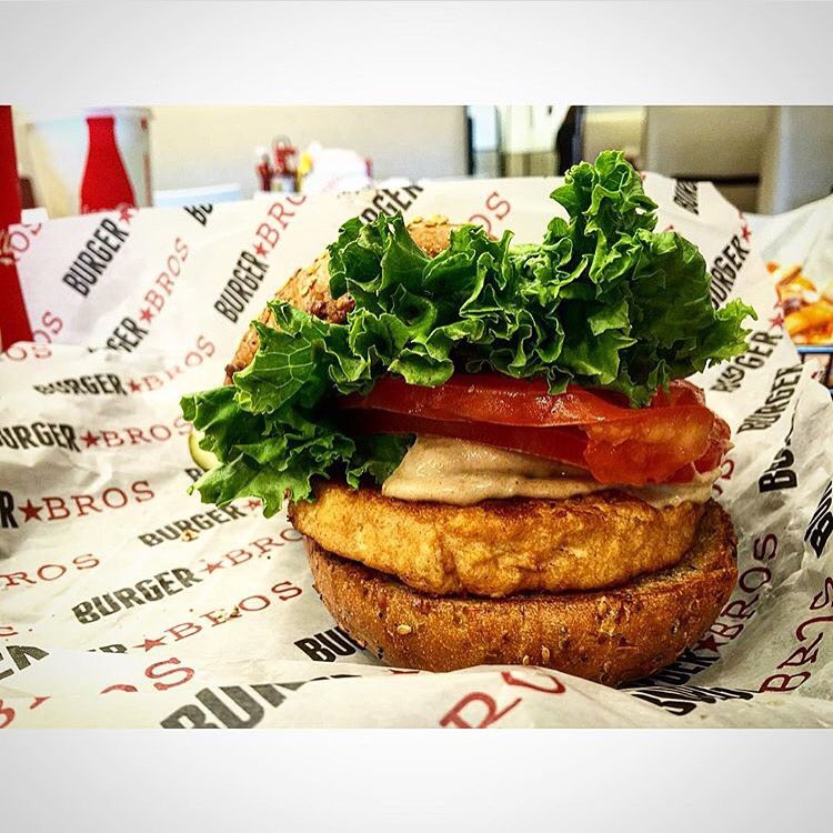 burgerbrosnj's tweet photo. Our Salmon Dijon burger. Big deal is that it's Alaskan wild caught. Nothin but the best for our customers! https://t.co/sLcUzunIP7