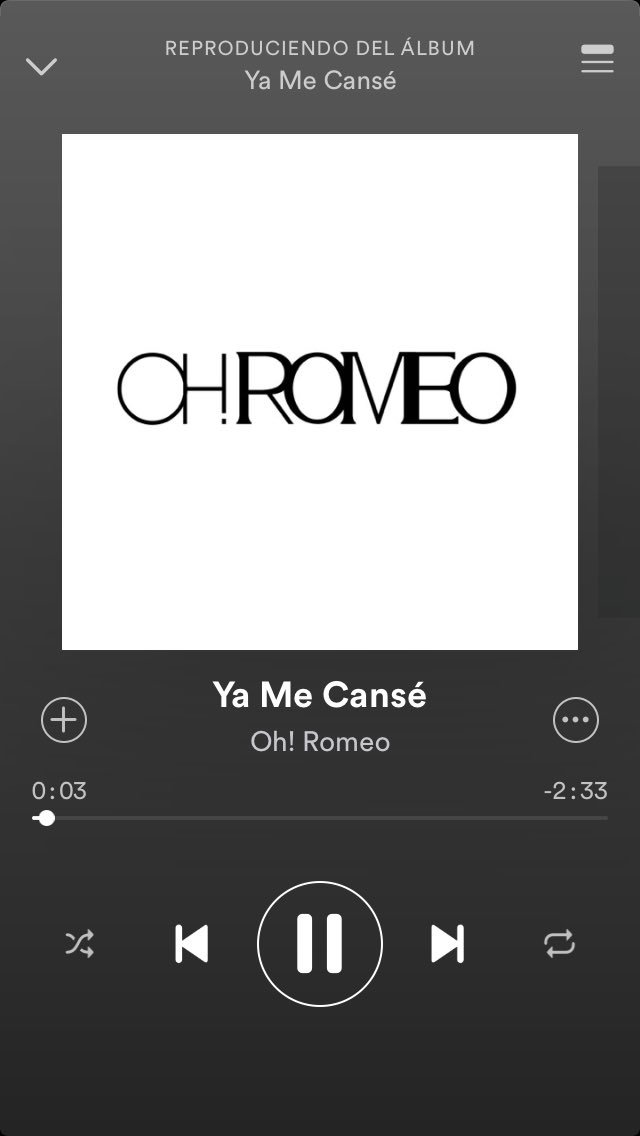 OhRomeoarg's tweet photo. Te presentamos nuestro nuevo tema #yamecanse Escúchalo en exclusiva por #Spotify https://t.co/EFxtSMRaPU https://t.co/XRc1PNl0VX