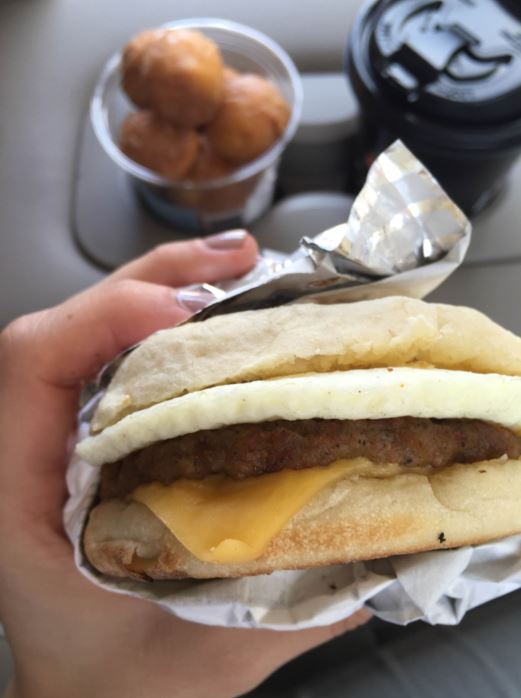 sheetz's tweet photo. How to become a morning person: Step 1 - #SheetzBreakfast https://t.co/e4qzCWcoIx