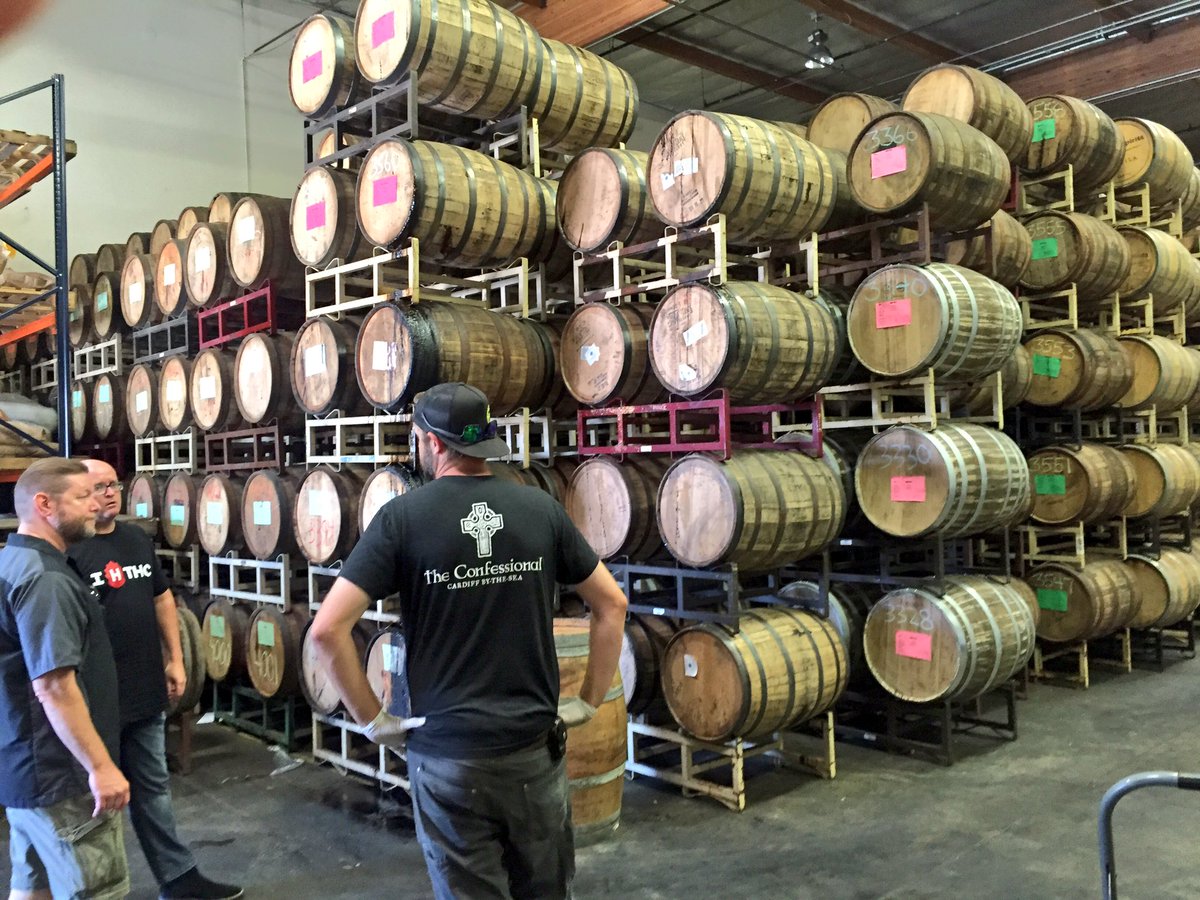 sethazz's tweet image. Meeting of the minds @lostabbey.  I think @boontbrewer is in his happy place. Thanks for the tour Tomme!