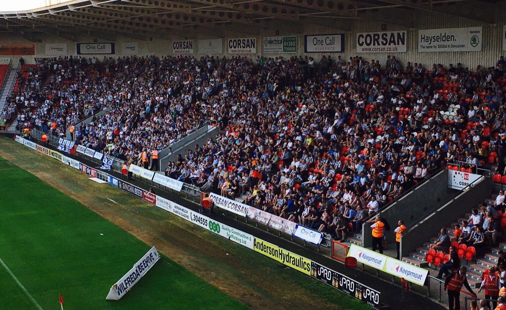 2,252 Newcastle fans at Doncaster tonight 
#NUFC