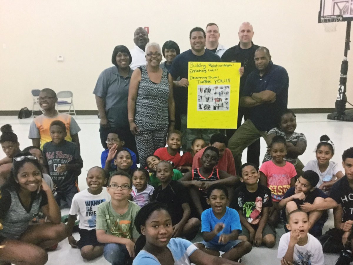 The District IV COPS helping w/ Beltway Church of Christ Summer Camp