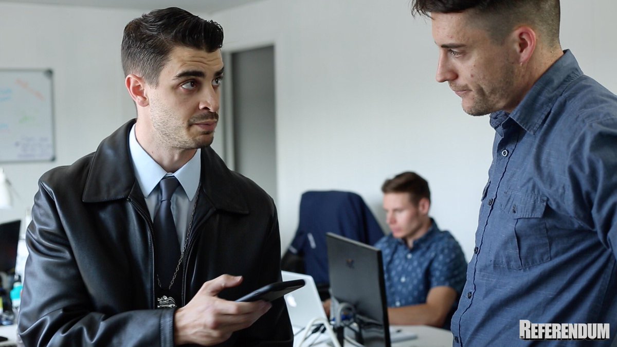 TheReferendum1's tweet image. Something is going down at headquarters...
#sketchcomedy #webshow #ryanruby #thereferendum