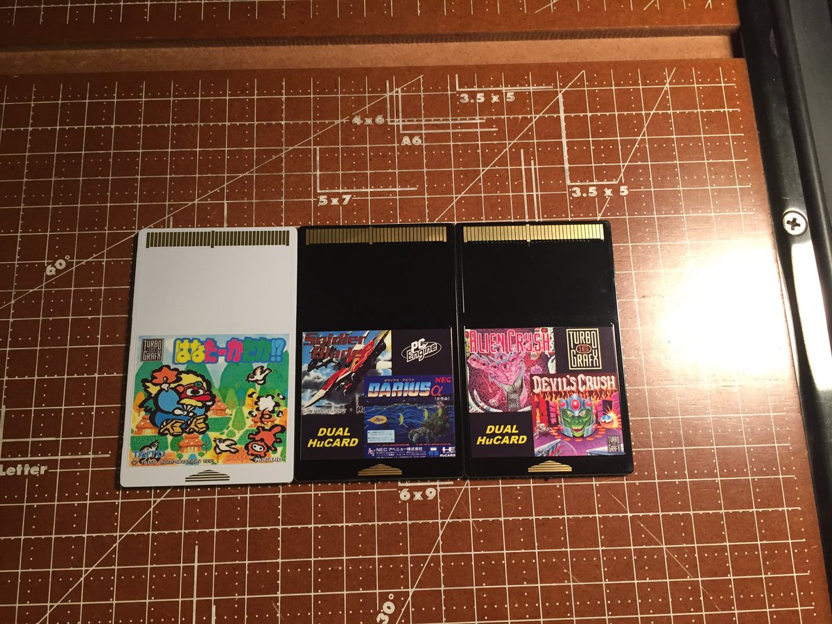 TheRetroClarity's tweet photo. Turbografx-16 &amp; PC-Engine reproduction hucards now available at https://t.co/H8ZZY1E4Ax https://t.co/N9bPW4ooVT