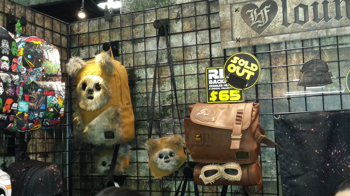 majesticentinc's tweet photo. This is #Rey's sold out #backpack at #ComicCon! They are only selling 50 per day. #starwars #comicconswag #sdcc2016 https://t.co/Y2D69l1xcX