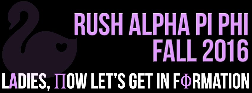 AlphaPiPhiEta's tweet photo. LΑdies, Πow Let's Get In FΦrmation. Join us for our Flawless Rush, more info in Rush group: https://t.co/qM8W7Txnxf https://t.co/HUC5DAog0d