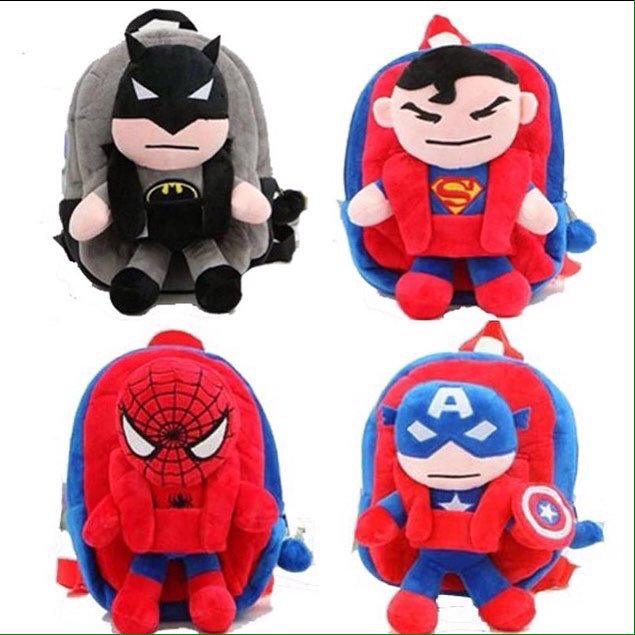 Ransel boneka super hero..unyu2 bwt anak yg baru mw masuk play group., 115rb ajahh