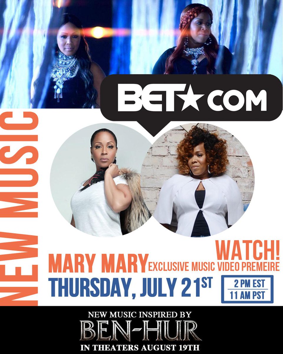.<a href="/therealmarymary/">Erica & Tina</a> NEW MUSIC exclusively on bet.us/29Ok3vt tomorrow 2PM EST | 11AM PST!