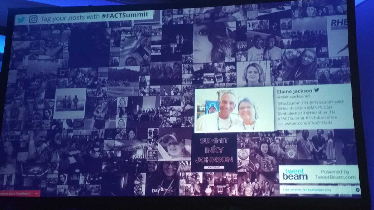 elainejackson65's tweet photo. @HealthierGen we made the tweetbeam! At the #FACTSummit
Whoop whoop! #TNStrong #TNTobaccofree https://t.co/fcXPGYmCd6