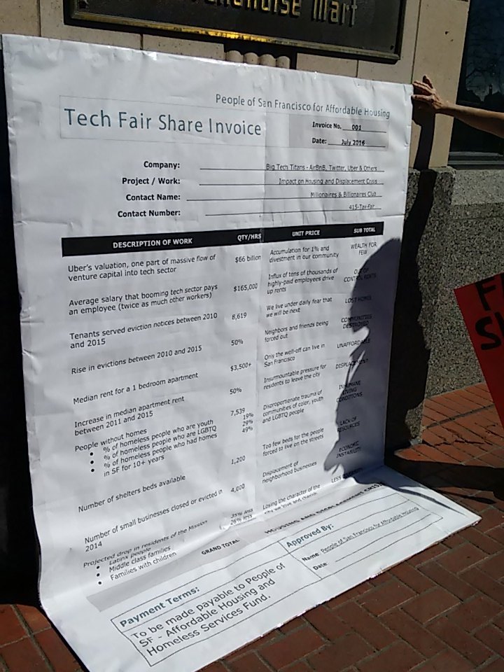 SF_Rising's tweet photo. Members of @CausaJusta1, @CPASF, #SOMCAN &amp; @jwjsf rallying for tech companies to pay their #FairShare in SF. https://t.co/LHwskFuA9w