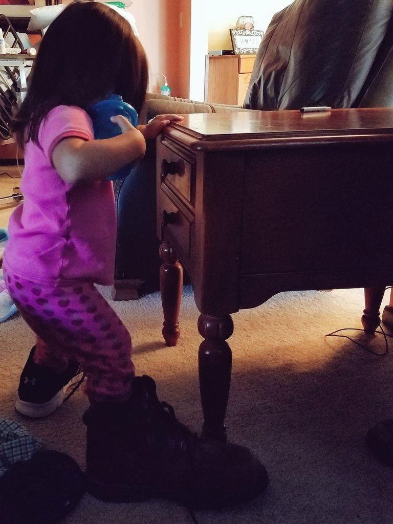 theconnleyclan's tweet image. What is it with kids and shoes anyway?? #gottaloveshoes #gavinmichael #lillieann