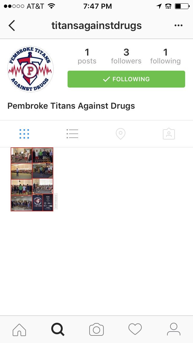 PembrokeTAD's tweet image. Follow us on Instagram! @titansagainstdrugs