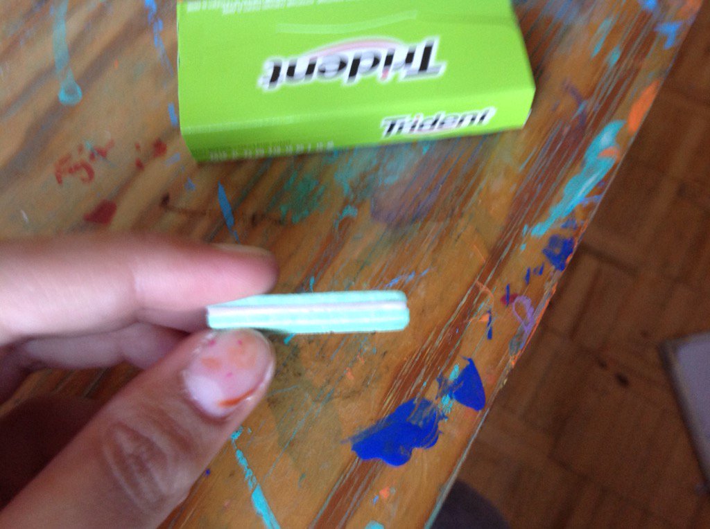 gardezi_fajar's tweet photo. Look every @person, this is a DOUBLE TRIDENT GUM. (Flavour: Watermelon) #watermelonrules https://t.co/rKVPTBoh38