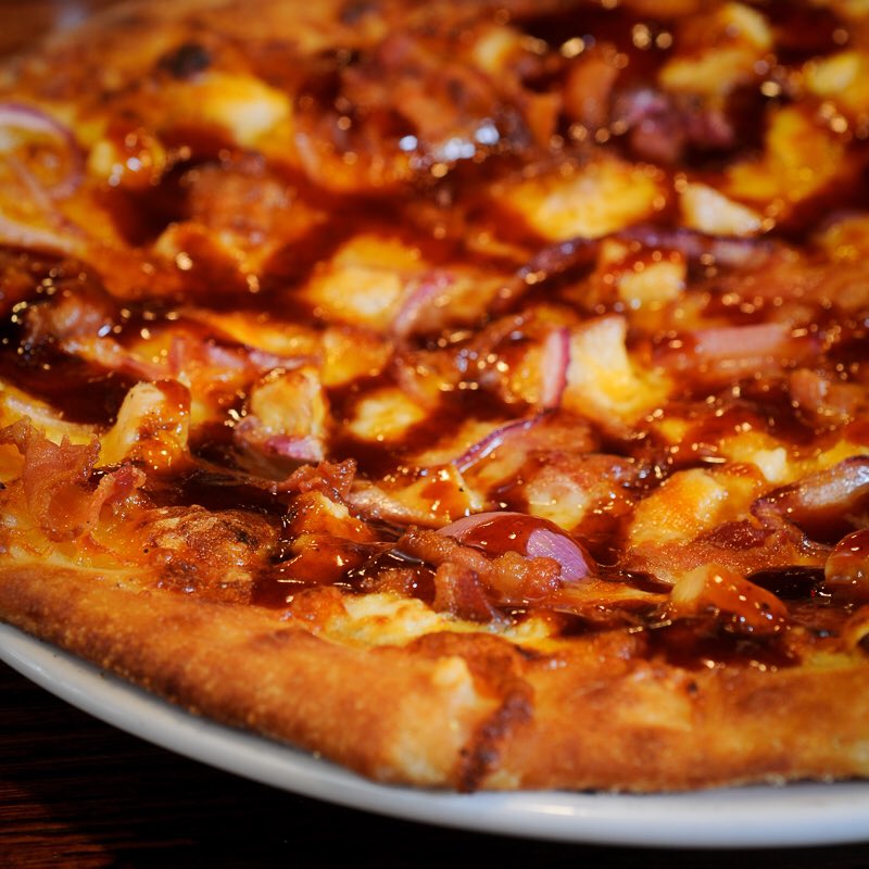 ClarkeConde's tweet photo. Pizza with bacon and onion for #baconweek https://t.co/FRg3K789gB