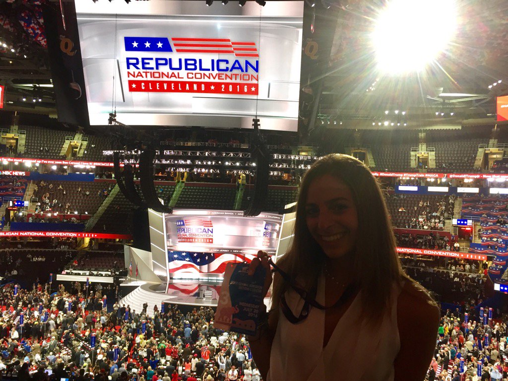 KyleAntlive's tweet photo. The next generation is ready to #makeamericagreatagain with @realDonaldTrump at the #RNCinCLE https://t.co/tFAVmqGoc8