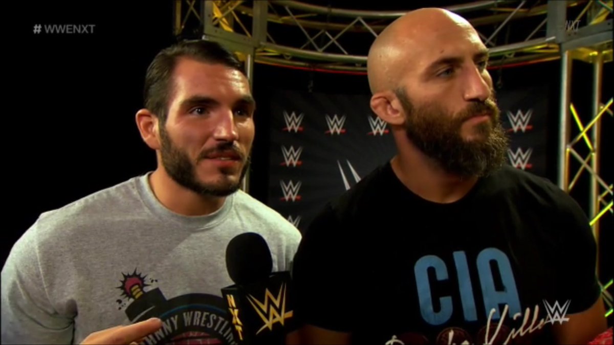 IWFPodcast's tweet photo. @ProjectCiampa &amp; @JohnnyGargano rocking @ProWrestlingTs on #WWENXT 🙌🏽 https://t.co/VMXB9o6Z8I