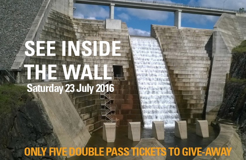Seqwater's tweet photo. Win an exclusive tour inside Hinze Dam wall this Saturday! Check out our Facebook promo https://t.co/bg7ze8lnqi https://t.co/udfbkiilb4
