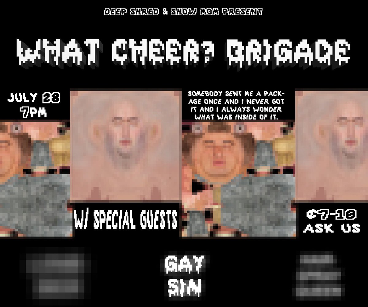 weedcloset's tweet photo. #GAYSIN IS PLAYING THE BIG GIG WITH @whatcheerb !!!!! https://t.co/JaliygW78l