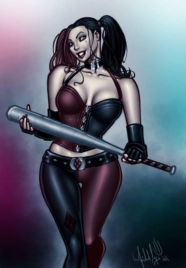 Rive_6's tweet photo. Harley Quinn. Drawn by me, of course. 😃 #harleyquinn #dcbabes #comics #dccomics https://t.co/C4l9iH0b25