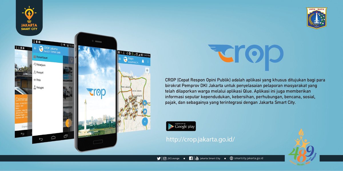 jkt_smartcity's tweet photo. Ayo laporkan kinerja melalui Qlue! Nantinya Pemprov DKI akan menindaklanjuti via CROP. Qlue - CROP saling integrasi https://t.co/fKjGyMw3U5