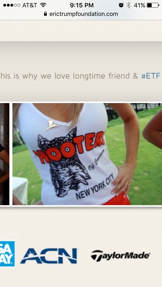 beachmasterBC's tweet image. This is on the @EricTrump charity page, what the hell? #EricTrump #GOPinCLE