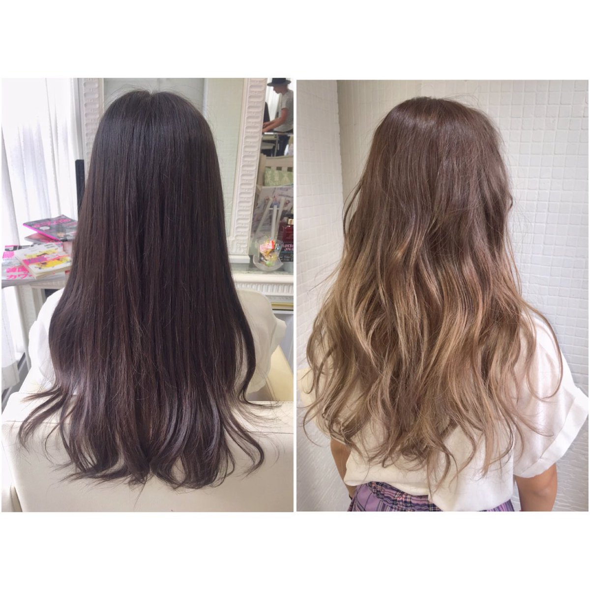 Ankh Crossあんでぃ 高校生達の夏休みカラーが始まりました 初めてカラーや夏カラーはグラデーションが人気 毛先だけブリーチして アッシュベージュのグラデーションに アンククロス初めての方限定twitterでアンディ指名に限りメニュー30 Off