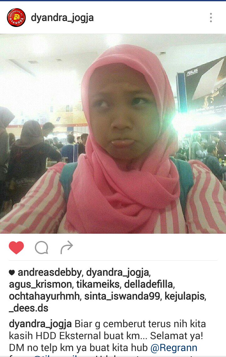 DYANDRA JOGJA On Twitter Ini Dia Pemenang Selfie Foto Contest Nya