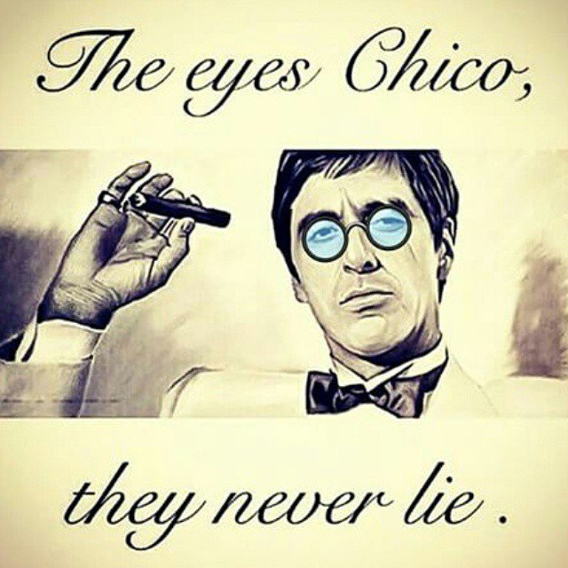 Eyes never lie
