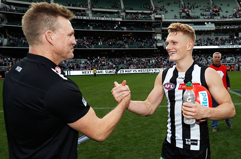 CollingwoodFC's tweet photo. "We see this as a finals game, we'll definitely be coming with finals-type intensity," - Nathan Buckley
#gopies https://t.co/SsAtXcVXsN