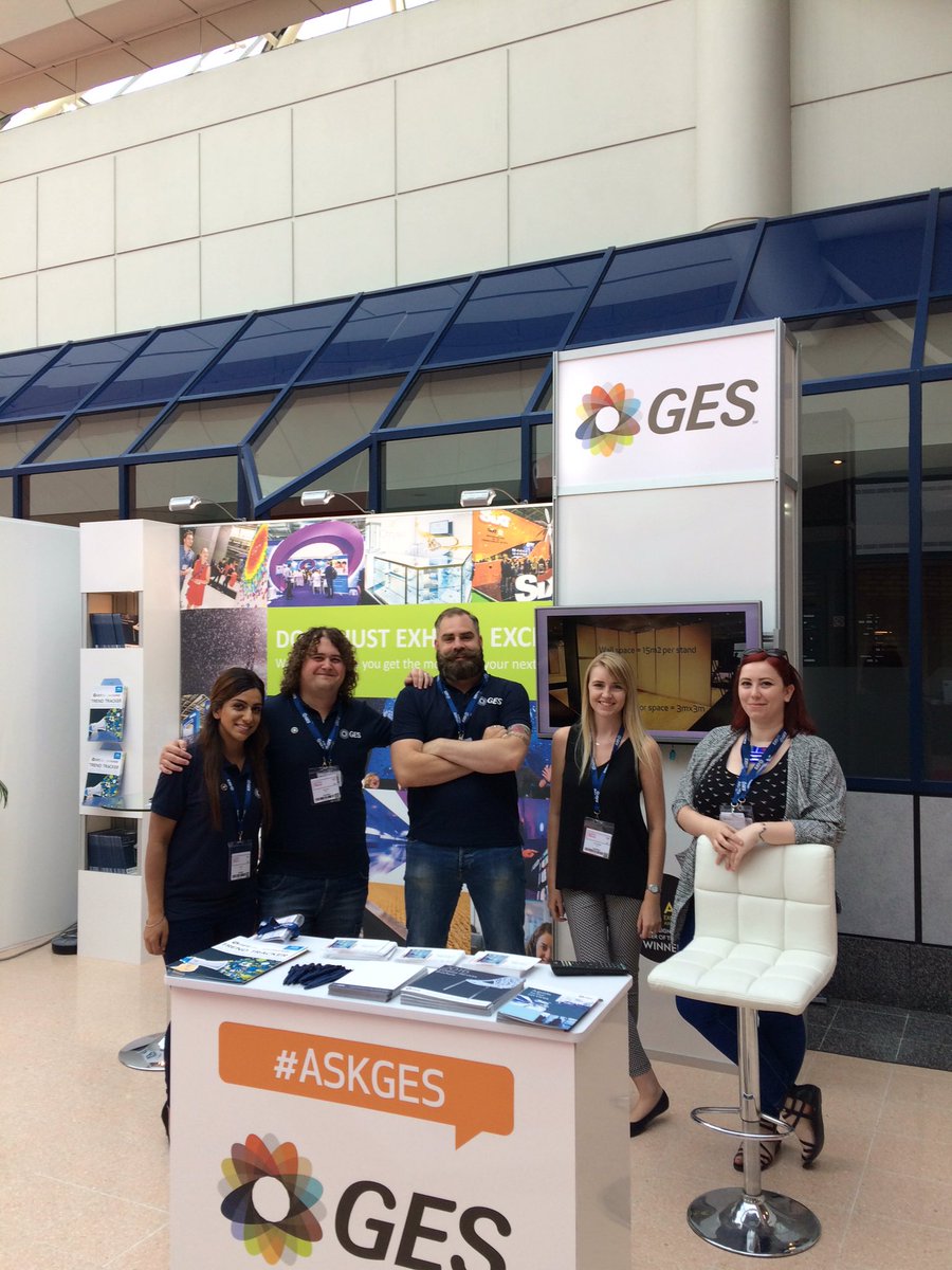 GES_EMEA's tweet photo. Pop by and say hi to our team at National #EXMC &amp; #AskGES your exhibitor questions #eventprofs @facetimeuk https://t.co/REv73OfhRS