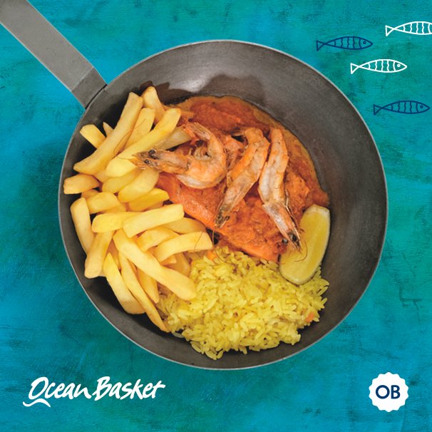 TheOceanBasket's tweet photo. Order something extra special: Grilled Salmon Trout with Prawns for just R119. Stocks Limited https://t.co/OSGo6242cS