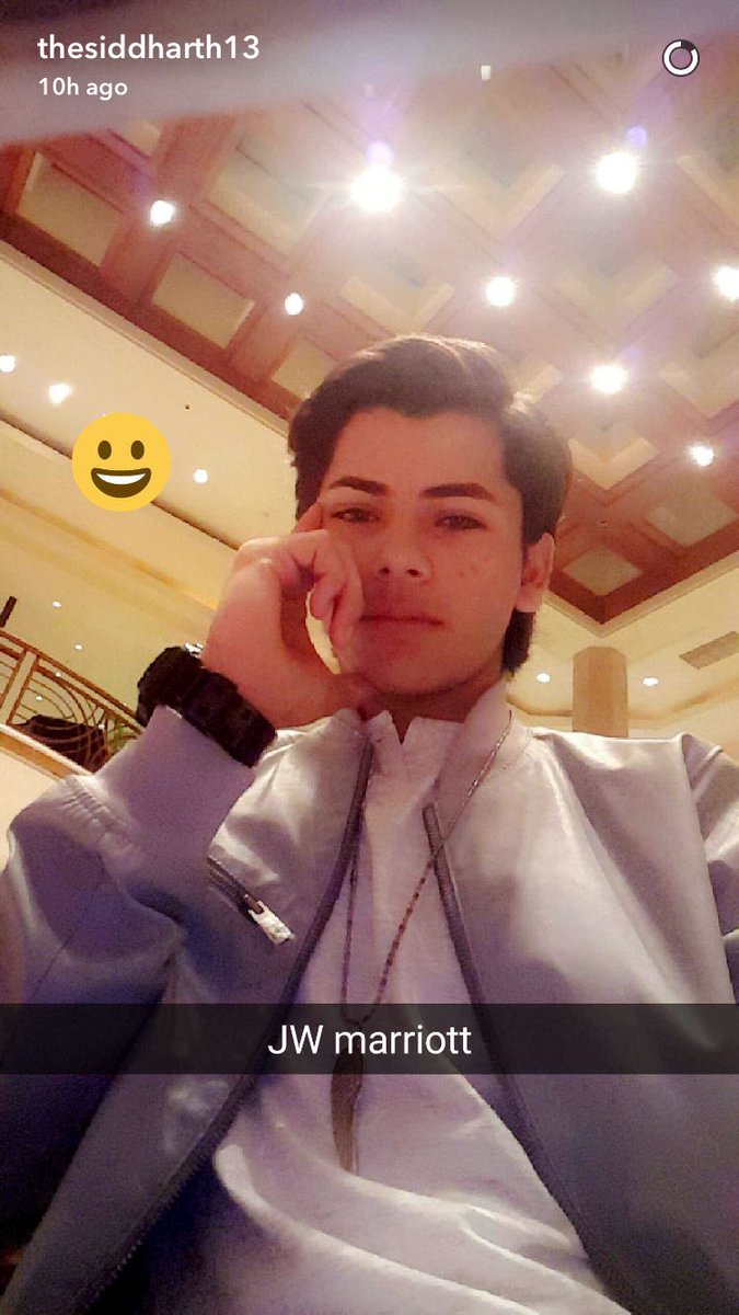 #Snapchat update of our #Superstar <a href="/siddnigam_off/">Siddharth Nigam</a> 😊💕