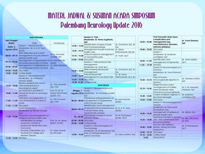 #PALNEURO2016 (@neurounsri) on Twitter photo 