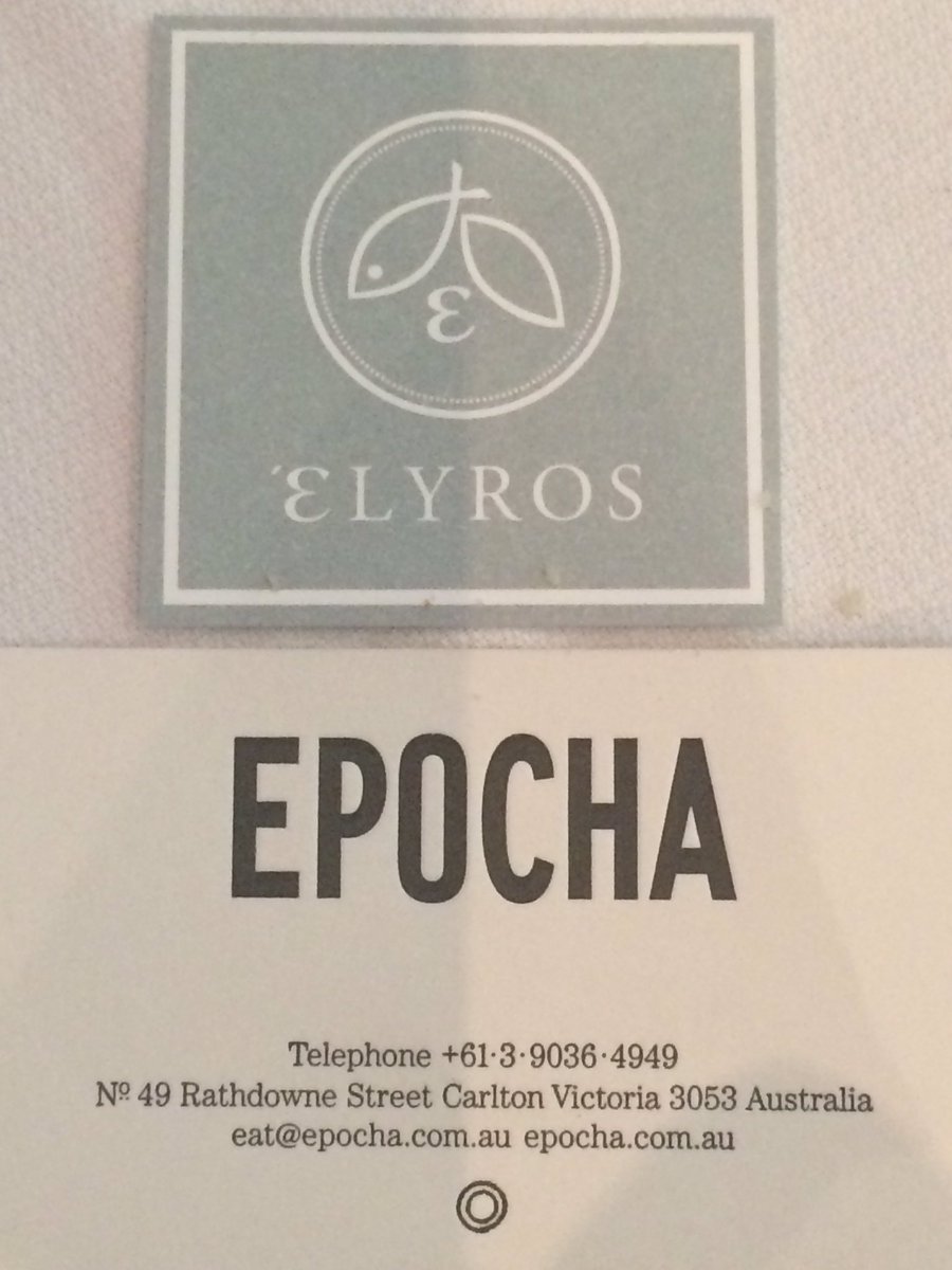 Tony McManus (@macker62) on Twitter photo #AngieGiannakodakis #RotaryClubAlbertPark <a href="/_elyros/">Elyros Camberwell</a> <a href="/EpochaCarlton/">Epocha Restaurant</a> #MasterChef Excellent insight into #QualityDining #AngieGiannakodakis #RotaryClubAlbertPark <a href="/_elyros/">Elyros Camberwell</a> <a href="/EpochaCarlton/">Epocha Restaurant</a> #MasterChef Excellent insight into #QualityDining