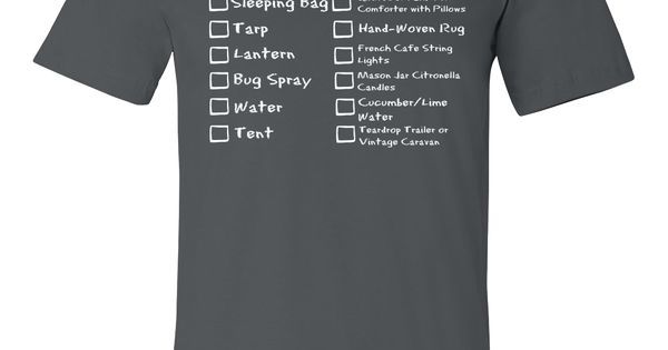 modernglamping's tweet photo. Just Pinned to Products: Camping vs. Glamping Checklist T-shirt https://t.co/HDYAKG6NS6 https://t.co/dh05rswqWv
