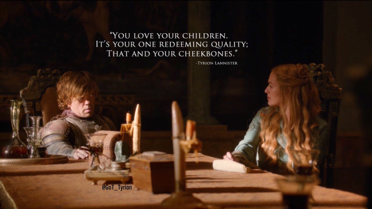 You love your children, it's your one redeeming quality; that and your cheekbones. #CrappyCompliments