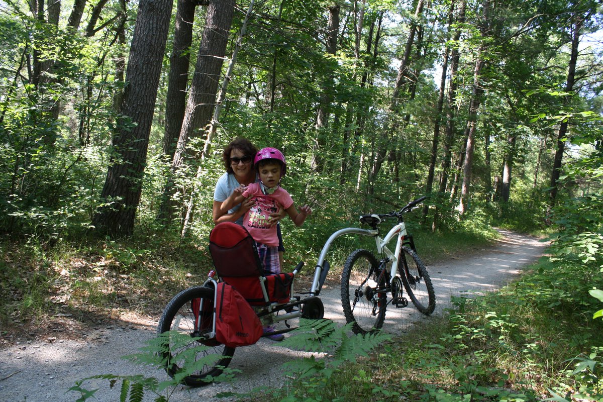 chmurav's tweet photo. Taking the @rideweehoo for a ride on the Savannah Trail @PineryProvPark #summertimefun https://t.co/6mAH0v7lMG