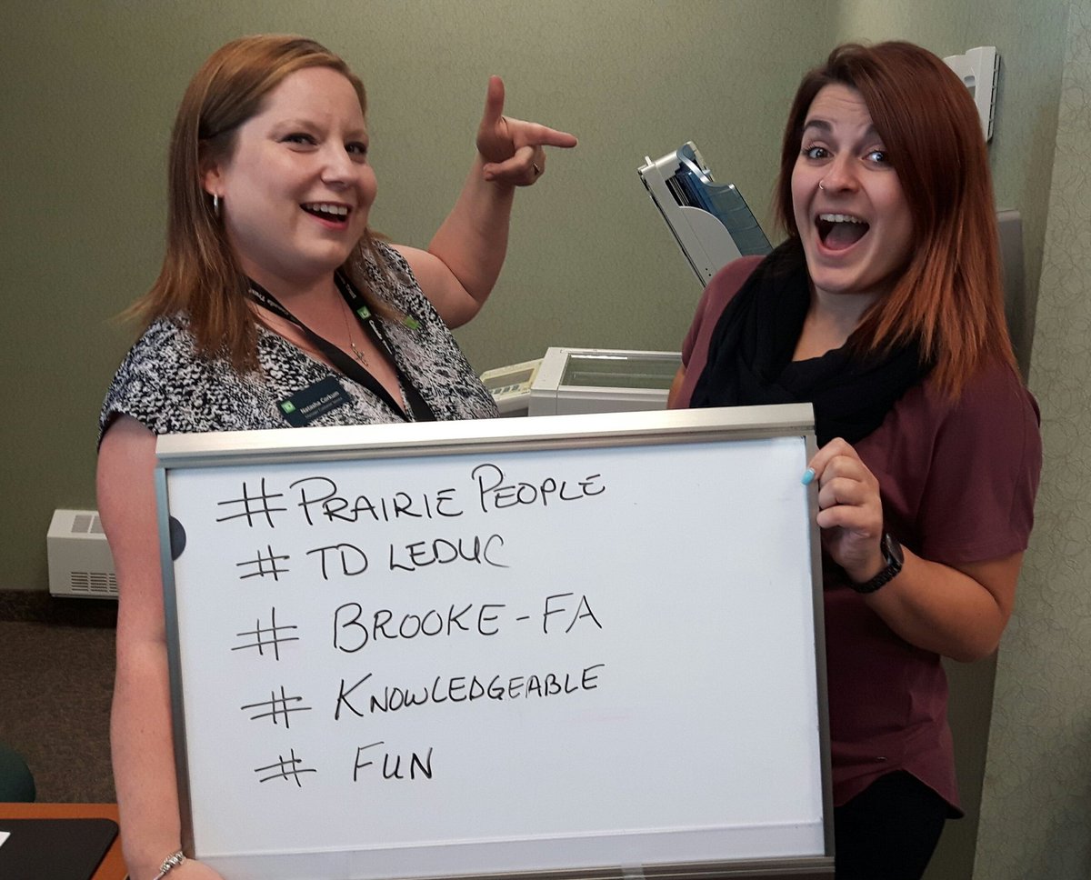 ECamlop's tweet photo. Introducing #PrairiePeople #TDLeduc @TD_Canada @PrairieGenNext @BrianGervais_TD @HeatherWagnerTD @Lcolangelo_TD https://t.co/tWRqvyh2GI