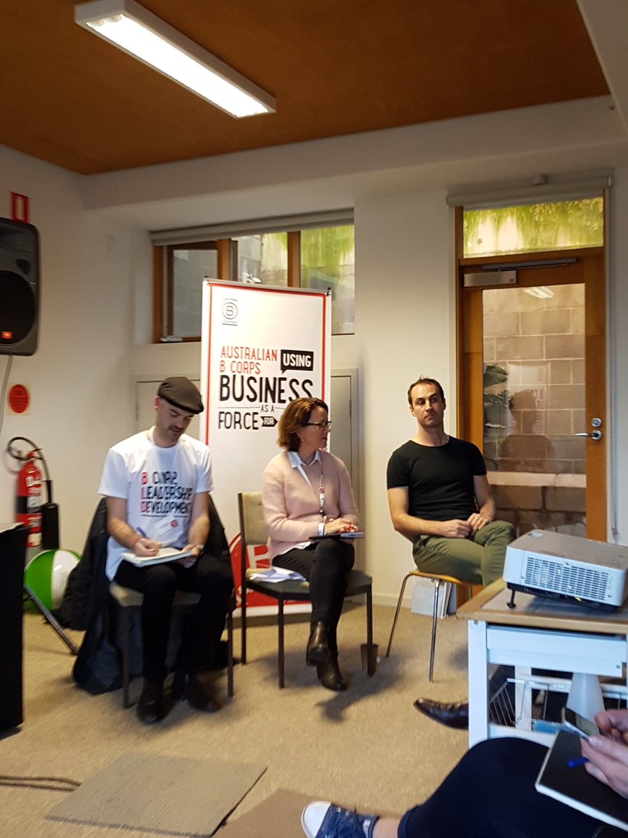BCorpAANZ's tweet photo. .@portablestudios "don't send customers to your website to sell your product. Send them to a review." #bldoz https://t.co/UMsIqwT2gv