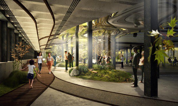 CityLab's tweet photo. New York moves forward with the Lowline, planning to convert a trolley tunnel into a park https://t.co/ttgl3Xkxil https://t.co/LT0YZoumYL